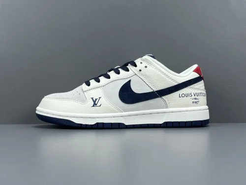Louis Vuitton x Nike SB Dunk Low Unisex Casual Skateboard Shoes Sneakers