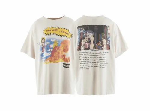 Saint Michael Fashion Funny Cartoon Printed Short Sleeve Casual Street T-shirt