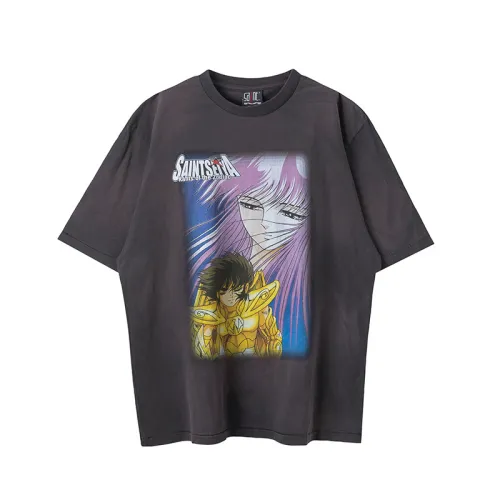 Saint Michael Fashion Saint Seiya Anime Printed Short Sleeve Unisex Casual Street T-shirt