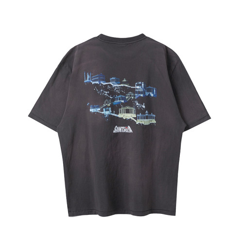 Saint Michael Fashion Saint Seiya Anime Printed Short Sleeve Unisex Casual Street T-shirt