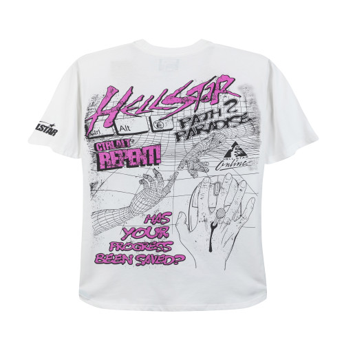 Hellstar Functional Boy Printed Short Sleeve Unisex Casual Street Retro T-shirt
