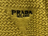 Prada Fashion Unisex Embroidered Logo Mesh Knitted Tank Top