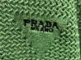 Prada Fashion Unisex Embroidered Logo Mesh Knitted Tank Top
