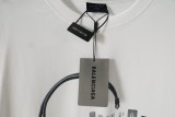 Balenciaga Passport Card Clip with Direct Spray Printing Short Sleeve Casual Loose T-shirt