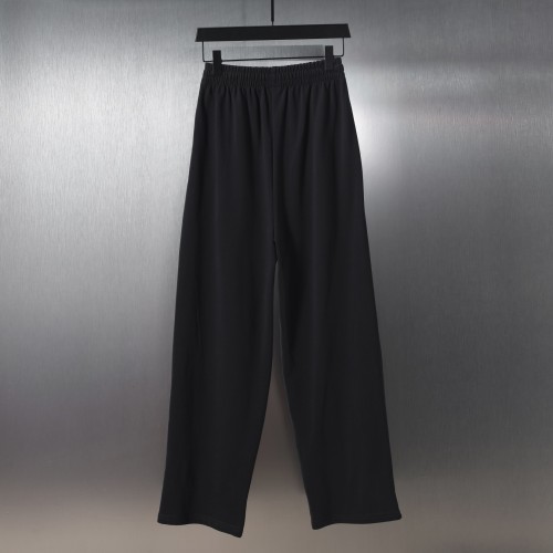 Balenciaga Unisex Letter Logo Embroidered Straight Guard Pants Casual Loose Iron Gray Pants