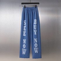 Balenciaga Street 3D Letter Printed Pants Unisex Casual Sports Pants