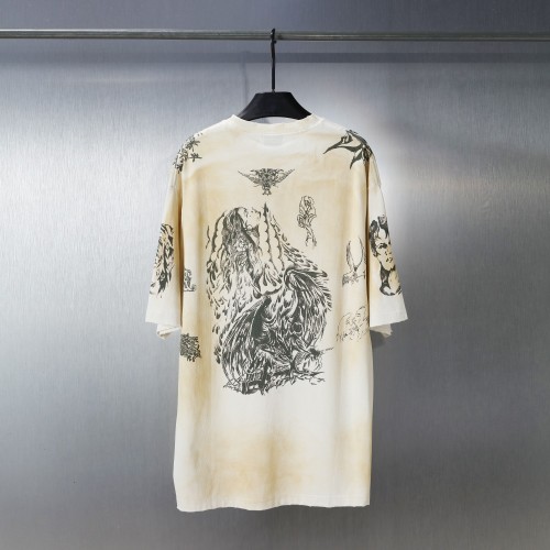 Balenciaga High Street Hand-painted Graffiti Print Short Sleeve Casual Loose T-shirt