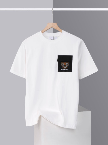 Burberry Classic Panda Pocket Embroidered Round Neck Short Sleeve Couple Casual T-shirt
