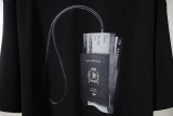 Balenciaga Passport Card Clip with Direct Spray Printing Short Sleeve Casual Loose T-shirt