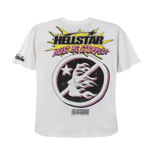 Hellstar Fashion Character Poster Printed Short Sleeve Unisex Casual Street T-shirt