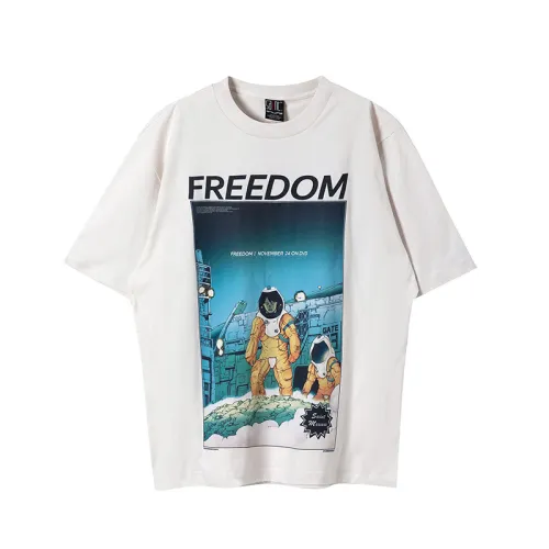 Saint Michael x Freedom Fashion New Printed Short Sleeve Unisex Casual Street T-shirt