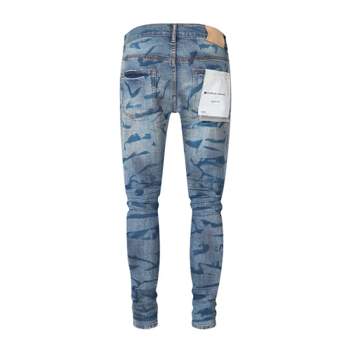 Purple Brand Fashion Classic Ripped Denim Pants Unisex Casual Street Jeans