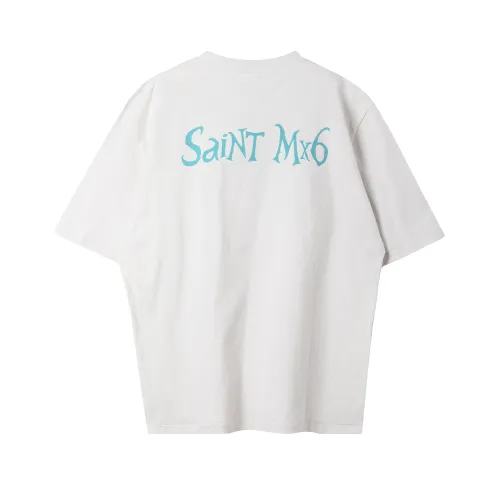 Saint Michael Goddess Printed Short Sleeve Unisex Casual Street Cotton Tee