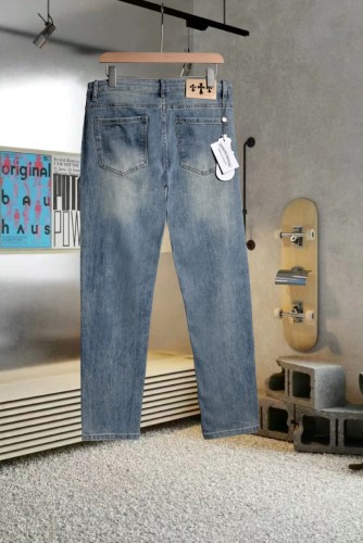 Chrome Hearts New Classic Logo Versatile Washed Casual Jeans