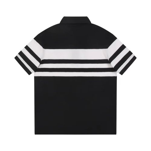 Prada Unisex Classic Versatile Loose Striped Polo Shirt
