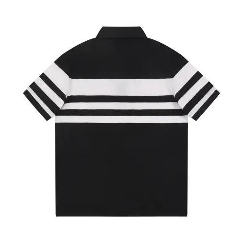 Prada Unisex Classic Versatile Loose Striped Polo Shirt