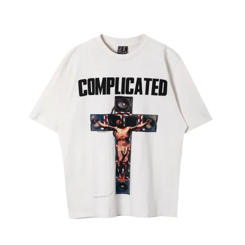 Saint Michael x Kosuke kawamura Cross Print Crew Neck Short Sleeve Tee