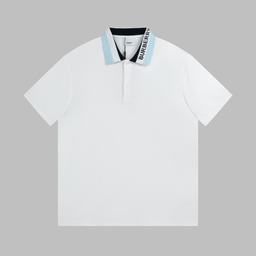 Burberry Classic Fashion Logo Decorative Pearl Mesh Polo Shirt