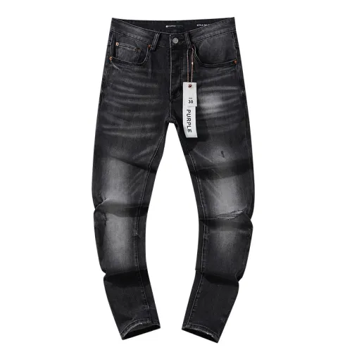 Purple Brand Fashion Classic Ripped Jeans Vintage Distressed Casual Street Denim Pants