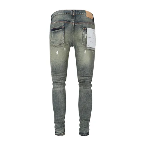 Purple Brand Fashion Washed Ripped Jeans Casual Street Slim Pants