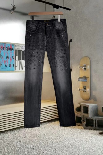 Versace New Fashion Hot Diamond Logo Straight leg Jeans