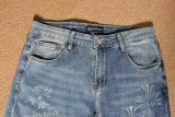 Chrome Hearts New Classic Logo Versatile Washed Casual Jeans