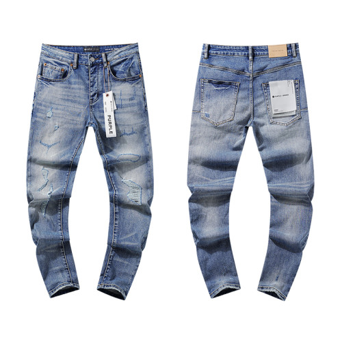 Purple Brand Fashion Vintage Slim Jeans Unisex Casual Street Stretch Pants