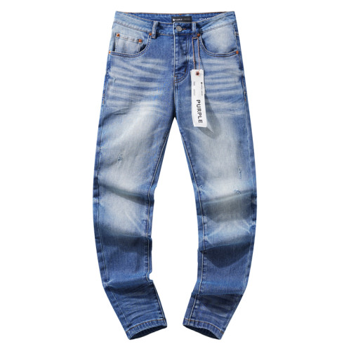Purple Brand Fashion Retro Jeans Unisex Casual Street Washed Distressed Pants