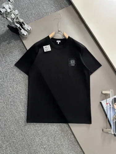 Loewe Classic Overlapping Letter Logo Printed Short Sleeve Couple Casual Loose T-shirt