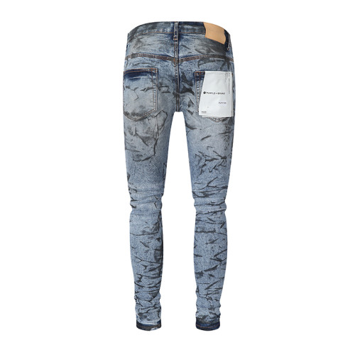 Purple Brand Fashion Hip Hop Distressed Slim Jeans Casual Street Pants