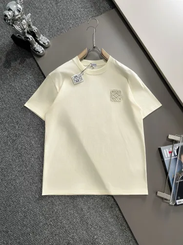 Loewe Classic Embroidered Logo Round Neck Short Sleeve Couple Casual Loose T-shirt