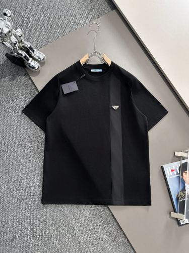 Prada Fashion Logo Foam Printed Short Sleeve Couple Casual Loose T-shirt