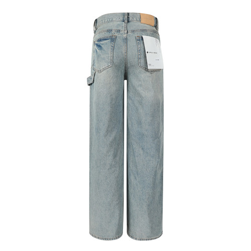 Purple Brand Fashion Distressed Jeans Unisex Casual Street Loose Pants