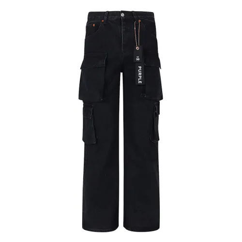 Purple Brand Fashion Classic Straight Jeans Unisex Casual Street Black Pants