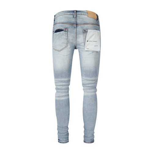 Purple Brand Fashion Classic Ripped Jeans Unisex Casual Street Retro Slim Pants