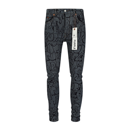 Purple Brand New Fashion Slim Jeans Unisex Casual Street Pants