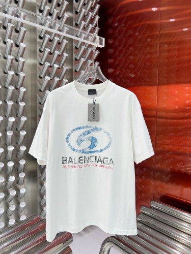 Balenciaga Classic Logo Printed Short Sleeve Unisex Casual Loose T-shirt