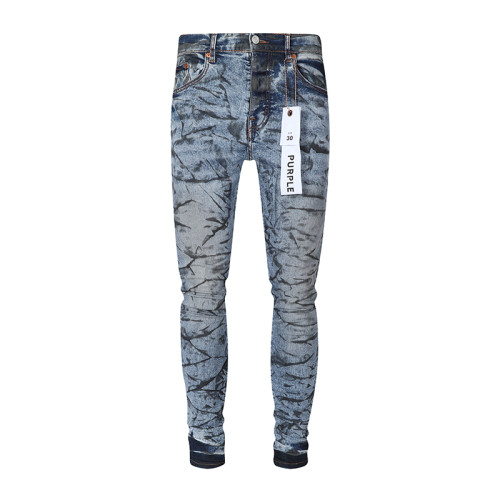Purple Brand Fashion Hip Hop Distressed Slim Jeans Casual Street Pants