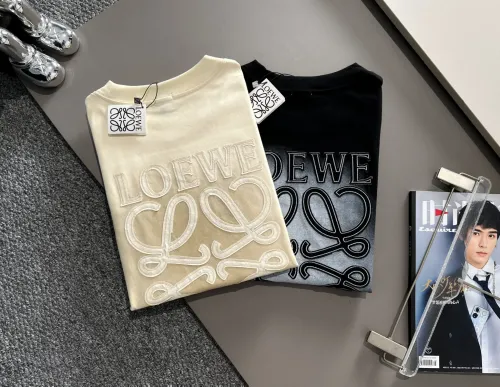 Loewe Classic Embroidered Logo Round Neck Short Sleeve Couple Casual Loose T-shirt