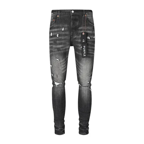 Purple Brand Fashion Classic Ripped Jeans Unisex Street Casual Retro Pants