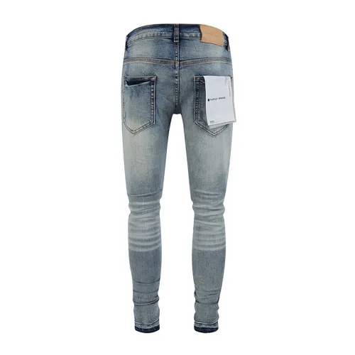 Purple Brand Fashion Classic Distressed Slim Jeans Street Casual Pants
