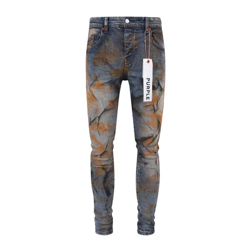 Purple Brand Fashion Washed Make Dirty Make Old Slim Jeans Casual Street Pants