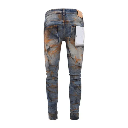 Purple Brand Fashion Washed Make Dirty Make Old Slim Jeans Casual Street Pants
