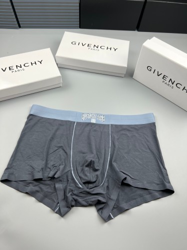 Givenchy Fashion Boxer Briefs Men's Breathable Cotton Logo Printed Underwear 3 Pieces/Box