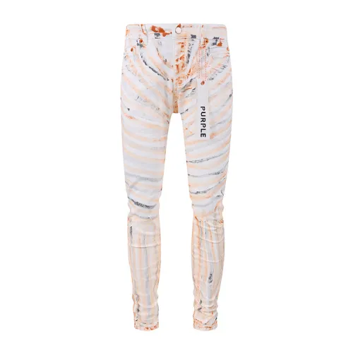 Purple Brand Fashion Multicolor Pants Unisex Casual Street Slim Jeans