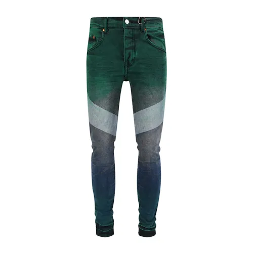 Purple Brand Multicolor Washed Jeans Unisex Street Casual Denim Pants