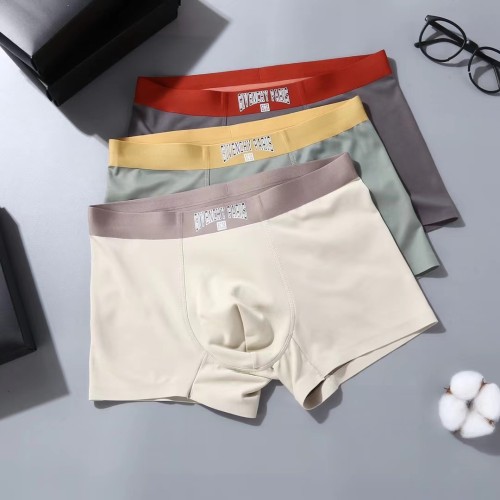 Givenchy Men's New Fashion Underwear Breathable Classic Logo Printed Boxer Briefs 3 Pieces/Box