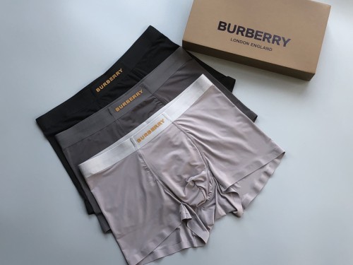 Burberry Fashion New Boxer Briefs Comfortable Breathable Underwear 3 Pieces/Box