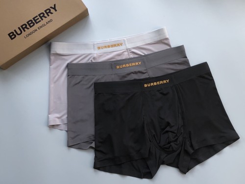 Burberry Fashion New Boxer Briefs Comfortable Breathable Underwear 3 Pieces/Box