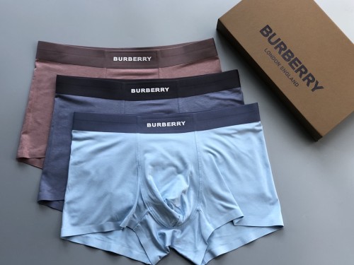Burberry New Fashion Logo Pinted Boxer Briefs Comfortable Breathable Underwear 3 Pieces/Box